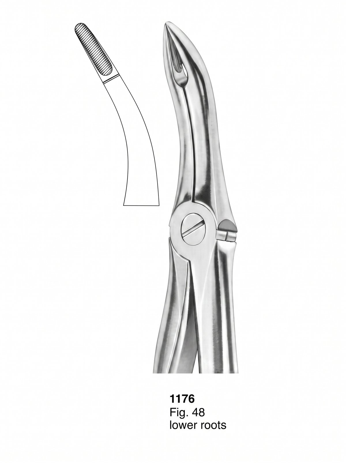 Sirgikal Extracting Forceps With Fitting Handle