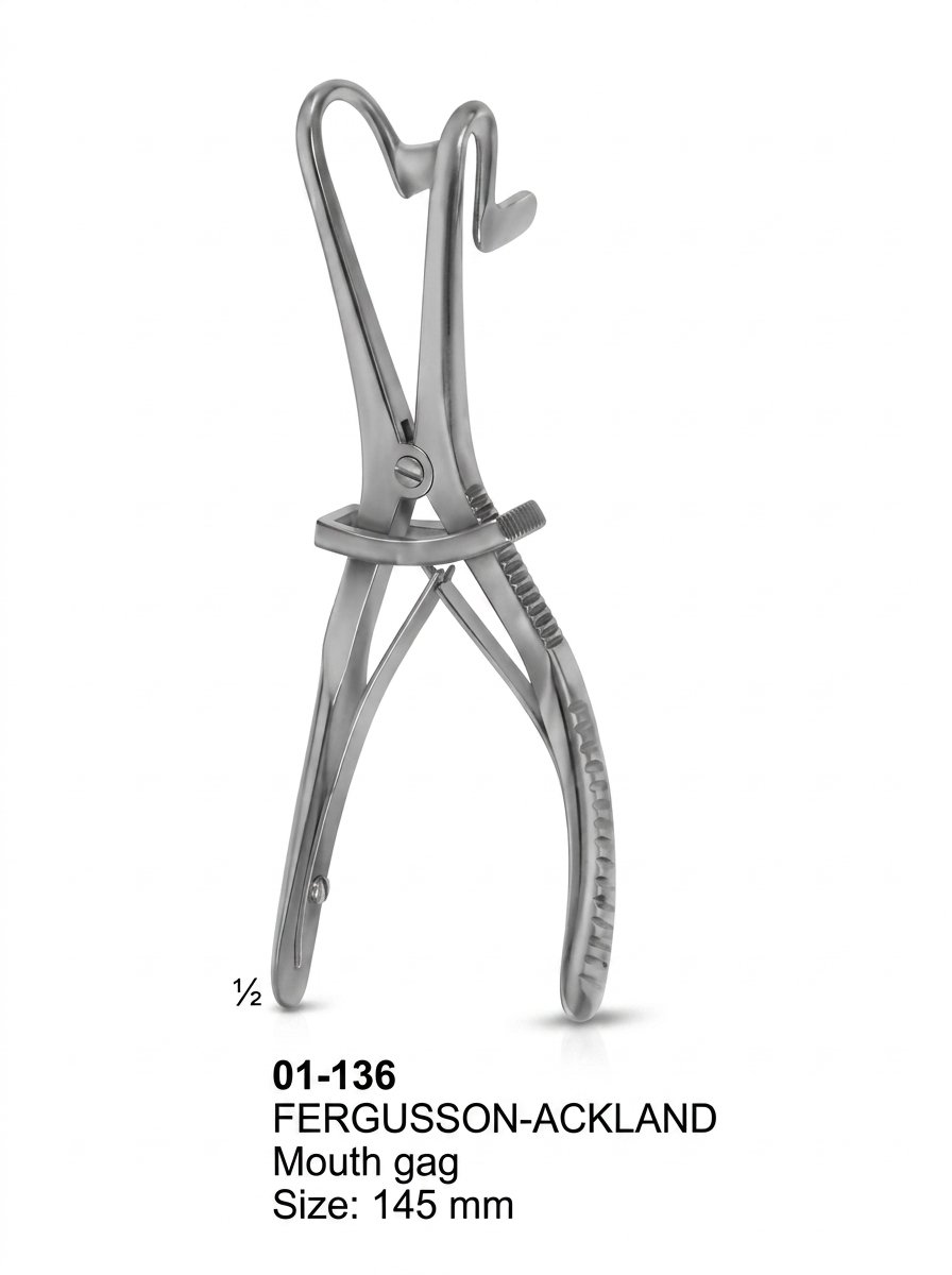 Sirgikal 01-136 FERGUSSON ACKLAND Instruments for Anaesthesia and Tongue Forceps