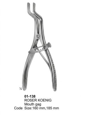 Sirgikal 01-138 ROSER KOENIG Instruments for Anaesthesia and Tongue Forceps