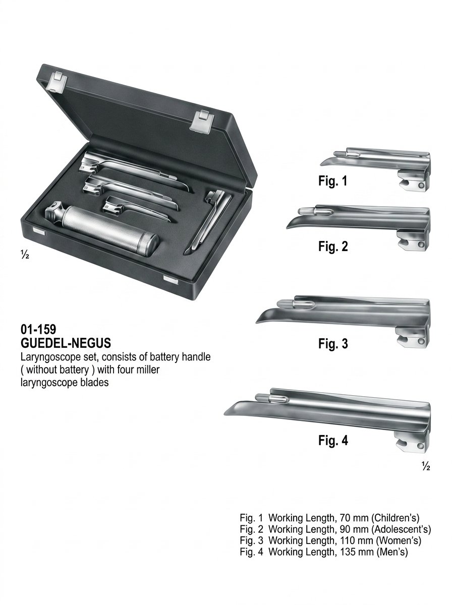 Sirgikal 01-159 GUEDEL NEGUS Laryngoscopes