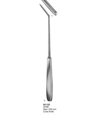 Sirgikal 02-122 Cone Knives Myomatome Trigeminal and Tonsil Knives