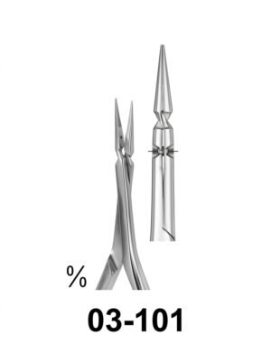 Sirgikal 03-101 Micro Scissors Spring Type with Flat Handles