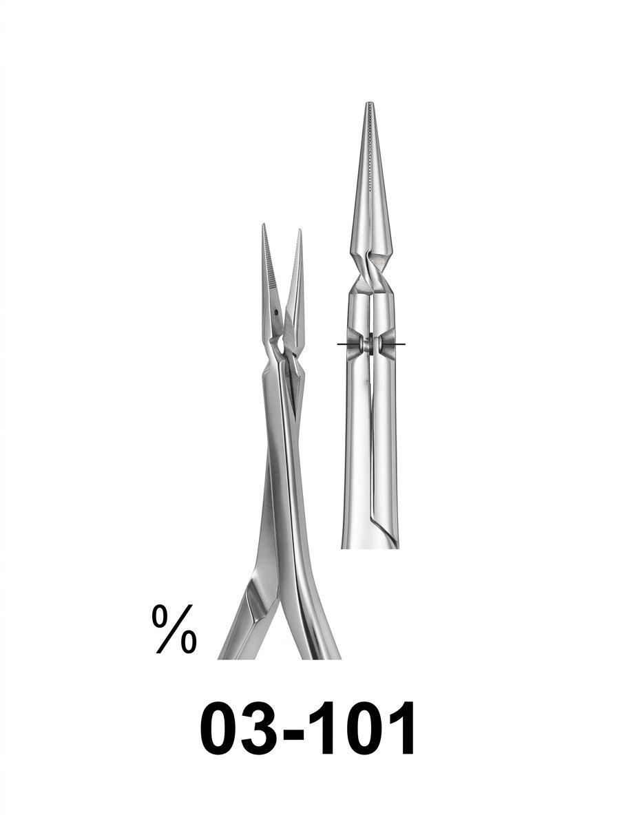 Sirgikal 03-101 Micro Scissors Spring Type with Flat Handles