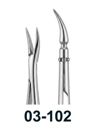 Sirgikal 03-102 Micro Scissors Spring Type with Flat Handles