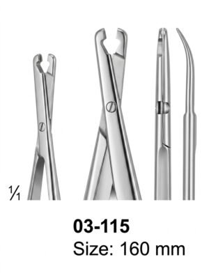 Sirgikal 03-115 Micro Scissors Spring Type with Flat Handles