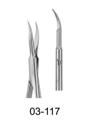 Sirgikal 03-117 Micro Scissors Spring Type with Flat Handles