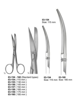 Sirgikal 03-154-to-160 Surgical Scissors