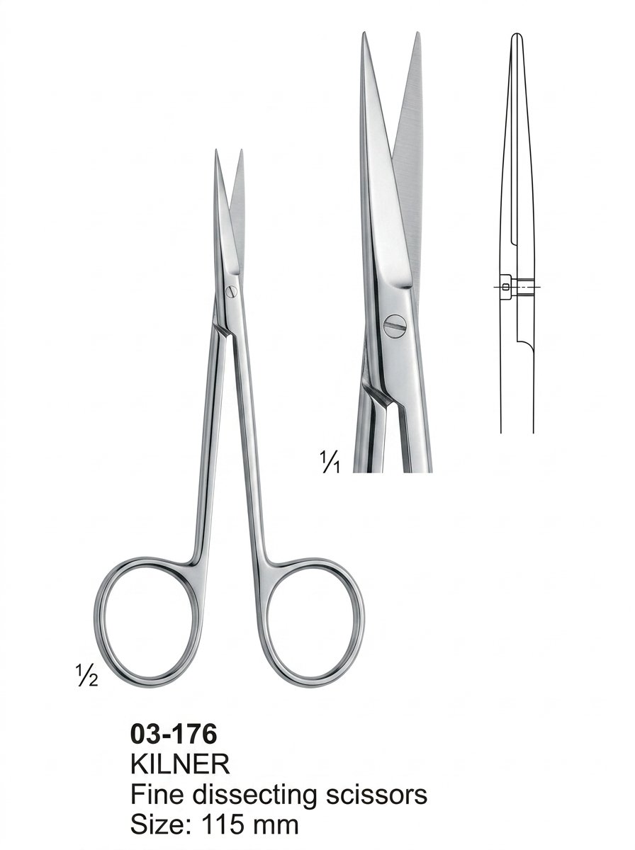 Sirgikal 03-176 KILNER Dissecting Scissors