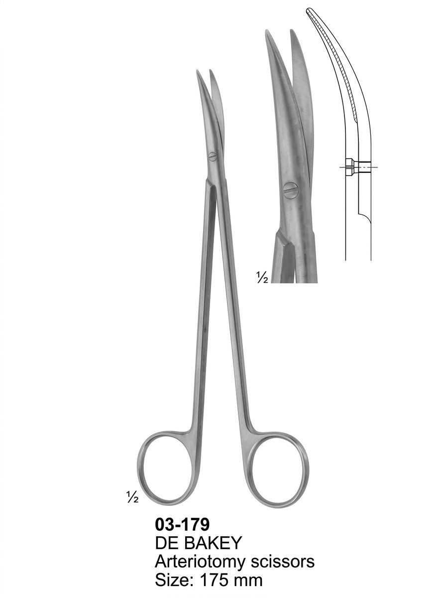 Sirgikal 03-179 DE BAKEY Dissecting Scissors
