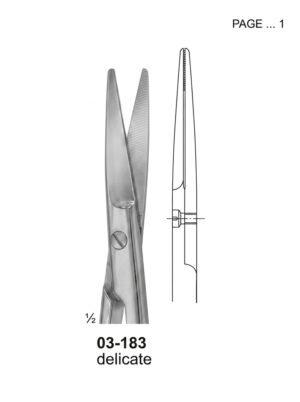 Sirgikal 03-183 delicate Dissecting Scissors