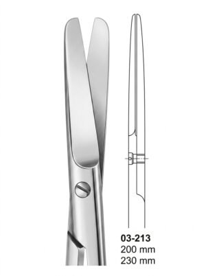 Sirgikal 03-213 Scissors for deep operations and for Gynaecology