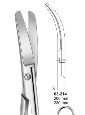 Sirgikal 03-214 Scissors for deep operations and for Gynaecology