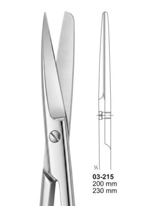 Sirgikal 03-215 Scissors for deep operations and for Gynaecology