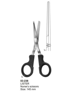 Sirgikal 03-238 LISTER Bandage and Cloth Scissors