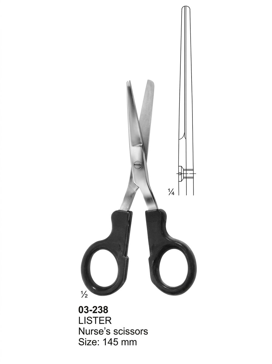 Sirgikal 03-238 LISTER Bandage and Cloth Scissors