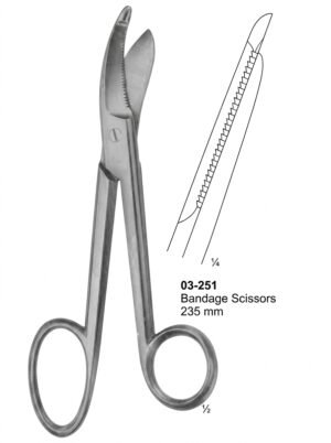 Sirgikal 03-251 Bandage Scissors Bandage Cloth and Plaster Scissors