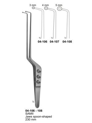 Sirgikal 04-10-6-108 04 106 108 SAMII Forceps for grasping tissue tumors etc