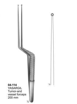 Sirgikal 04-114 YASARGIL Tumor and vessel forceps Forceps for grasping tissue tumors etc