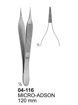 Sirgikal 04-116 MICRO ADSON Delicate Dissecting Microscopic Sterilizing Forceps