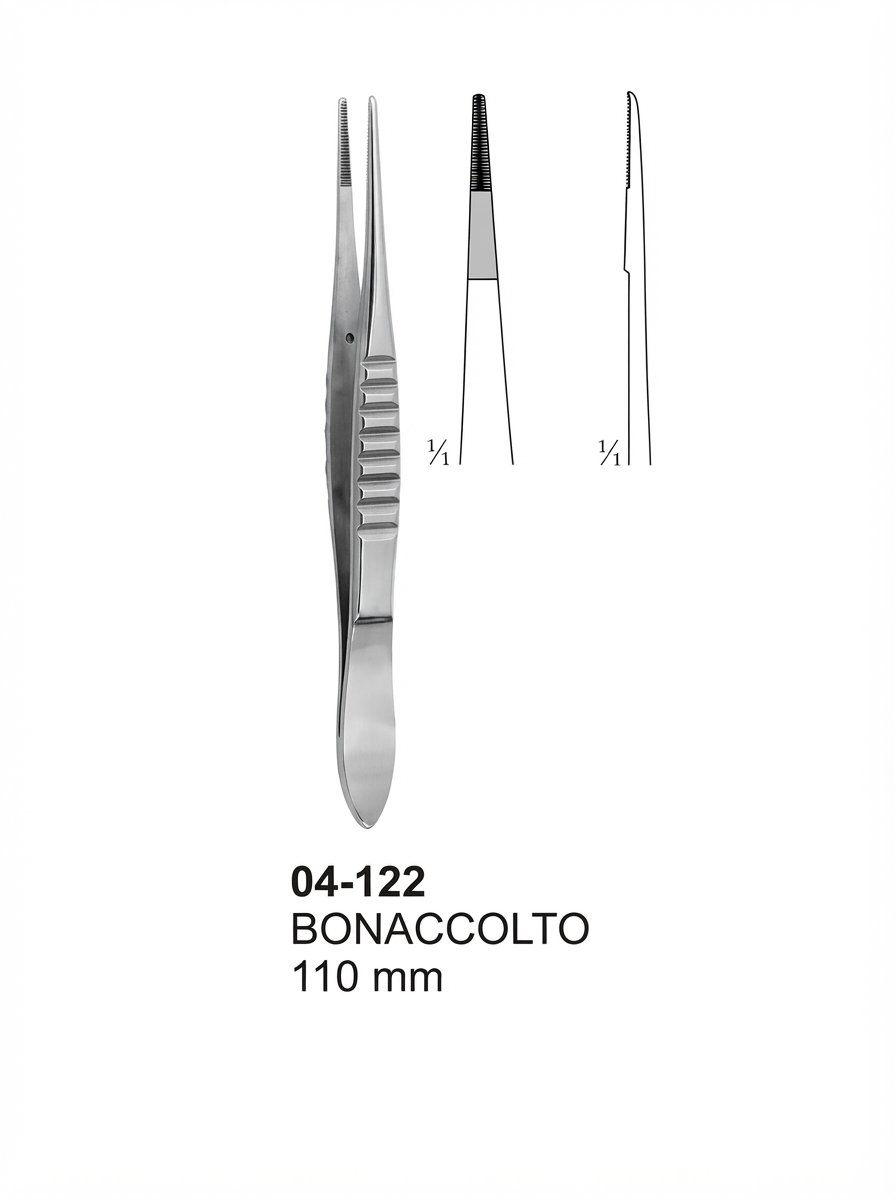 Sirgikal 04-122 BONACCOLTO Delicate Dissecting Microscopic Sterilizing Forceps