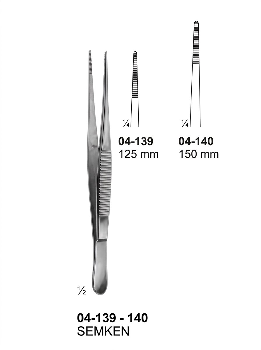 Sirgikal 04-13-9-140 04 139 140 SEMKEN Delicate Dissecting Forceps