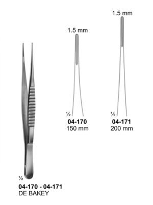 Sirgikal 04-170-04-171 DE BAKEY Forceps