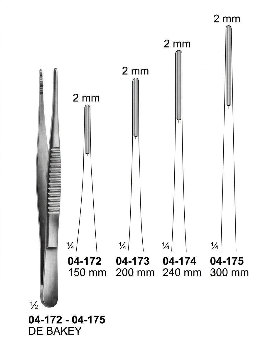 Sirgikal 04-172-04-175 DE BAKEY Forceps