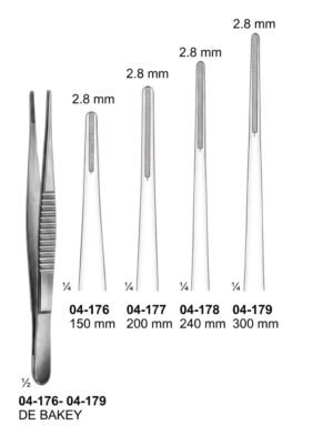 Sirgikal 04-176-04-179 DE BAKEY Forceps