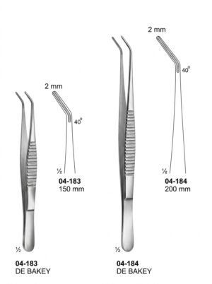 Sirgikal 04-183-04-184 04 183 DE BAKEY 04 184 DE BAKEY Forceps