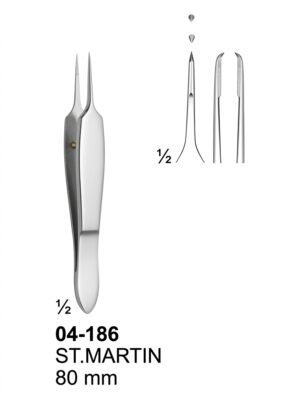 Sirgikal 04-186 ST MARTIN Delicate Tissue Forceps