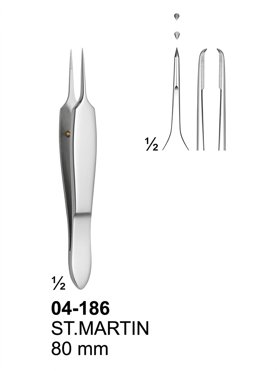 Sirgikal 04-186 ST MARTIN Delicate Tissue Forceps