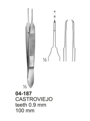 Sirgikal 04-187 CASTROVIEJO Delicate Tissue Forceps