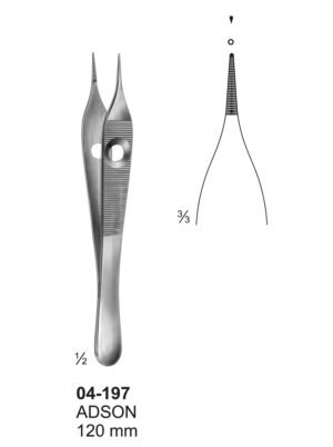 Sirgikal 04-197 ADSON Delicate Tissue Forceps