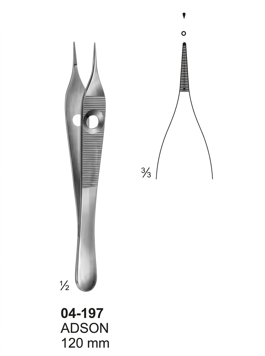 Sirgikal 04-197 ADSON Delicate Tissue Forceps
