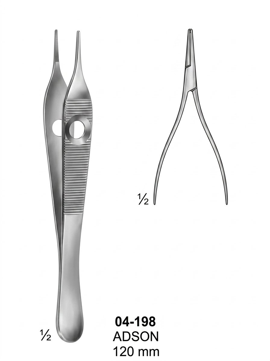 Sirgikal 04-198 ADSON Delicate Tissue Forceps