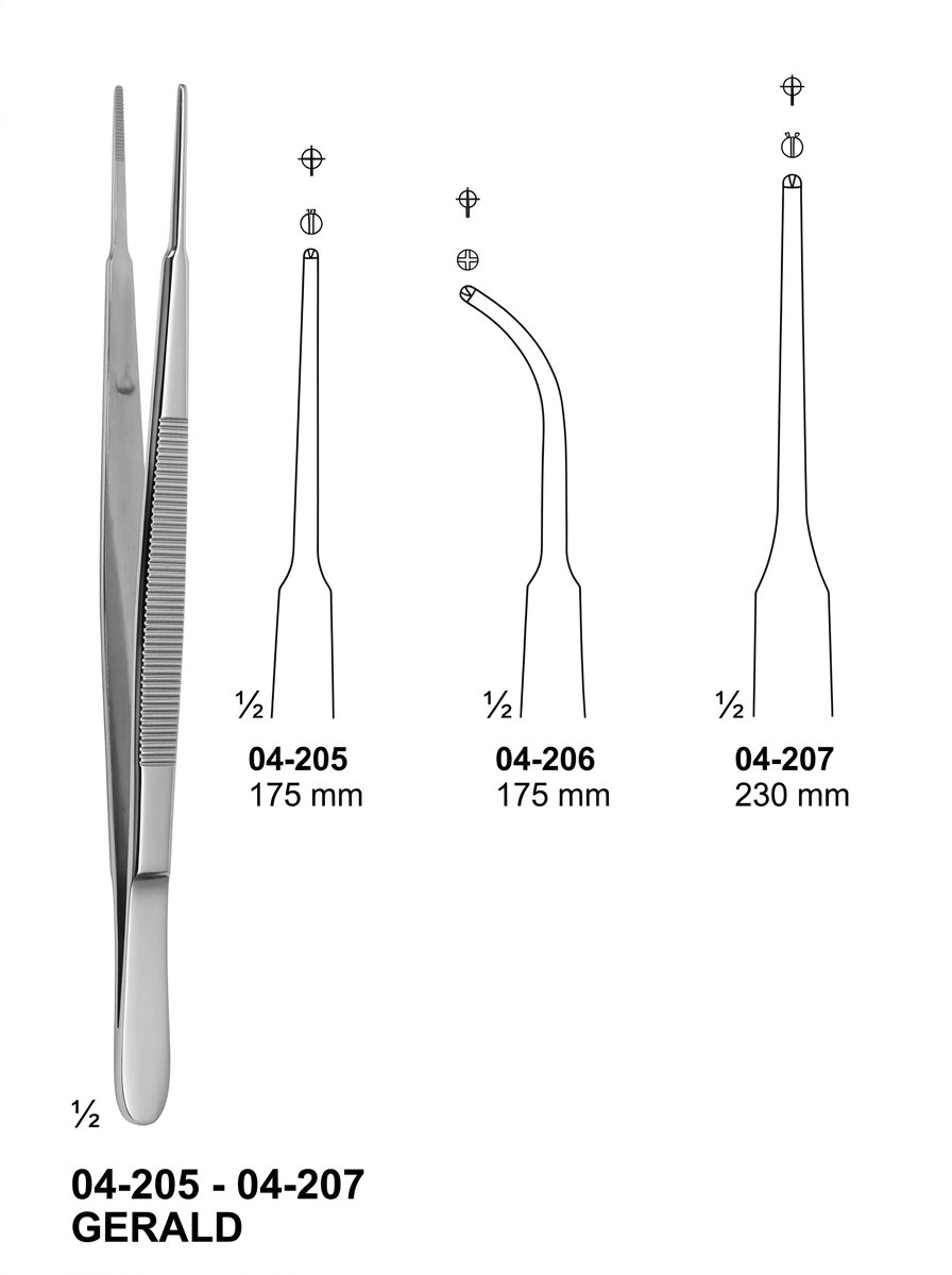 Sirgikal 04-205-04-207 GERALD Tissue Forceps