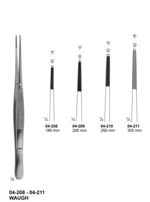 Sirgikal 04-208-04-211 WAUGH Tissue Forceps