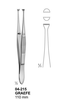 Sirgikal 04-215 GRAEFE Tissue Forceps