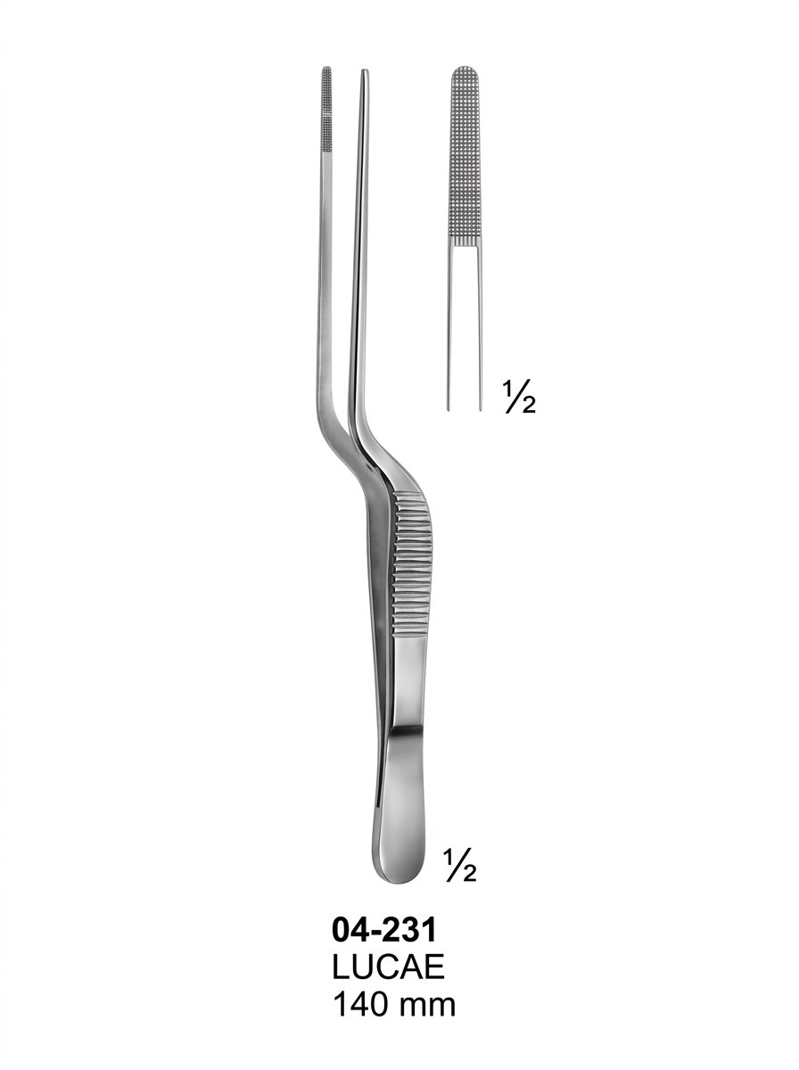Sirgikal 04-231 LUCAE Forceps Bayonet Shaped