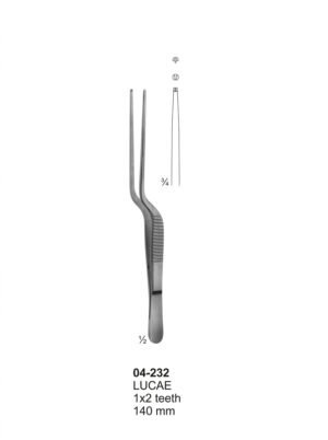 Sirgikal 04-232 LUCAE Forceps Bayonet Shaped