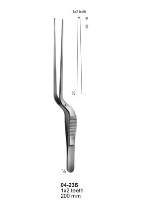 Sirgikal 04-236 Forceps Bayonet Shaped