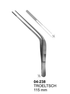 Sirgikal 04-238 TROELTSCH Forceps Bayonet Shaped