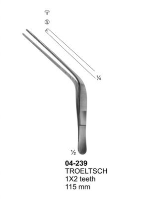 Sirgikal 04-239 TROELTSCH Forceps Bayonet Shaped