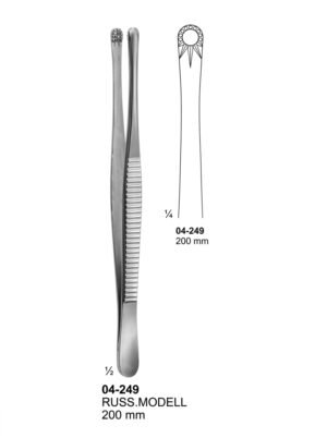 Sirgikal 04-249 RUSS MODELL Tissue Forceps Lung Dissecting Forceps