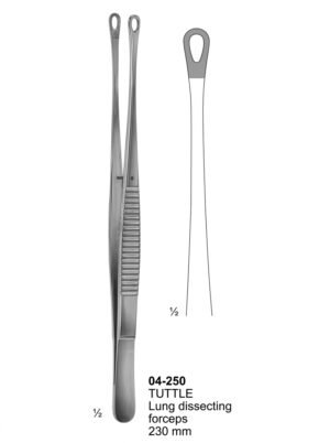 Sirgikal 04-250 TUTTLE Lung dissecting Tissue Forceps Lung Dissecting Forceps