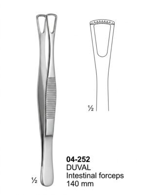 Sirgikal 04-252 DUVAL Intestinal forceps Tissue Forceps Lung Dissecting Forceps