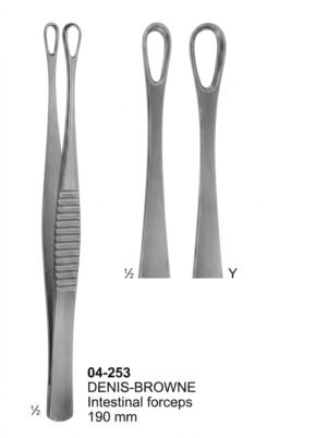Sirgikal 04-253 DENIS BROWNE Intestinal forceps Tissue Forceps Lung Dissecting Forceps