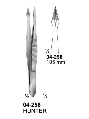 Sirgikal 04-258 HUNTER Splinter and Cilia Forceps