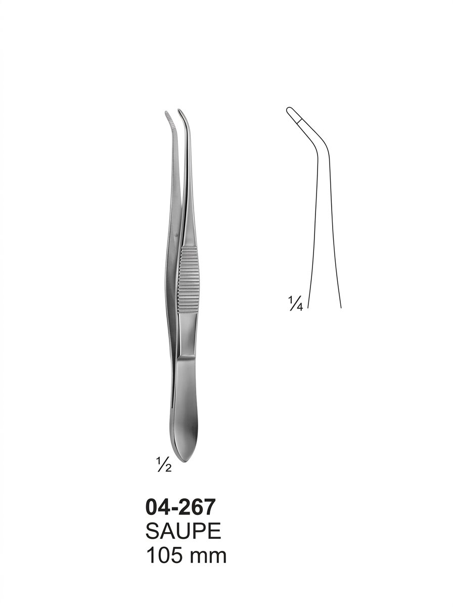 Sirgikal 04-267 SAUPE Splinter and Cilia Forceps