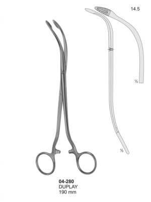 Sirgikal 04-280 DUPLAY Sponge and Dressing Forceps